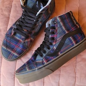 Plaid High Top Vans